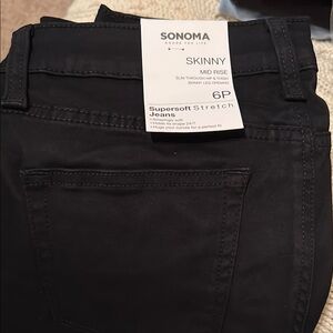 Sonoma Jet Black Stretch Pants